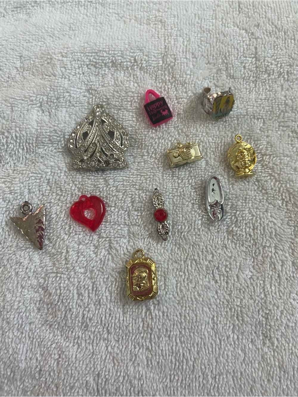 Mixed Charm Lot with Silver and Gold Accents